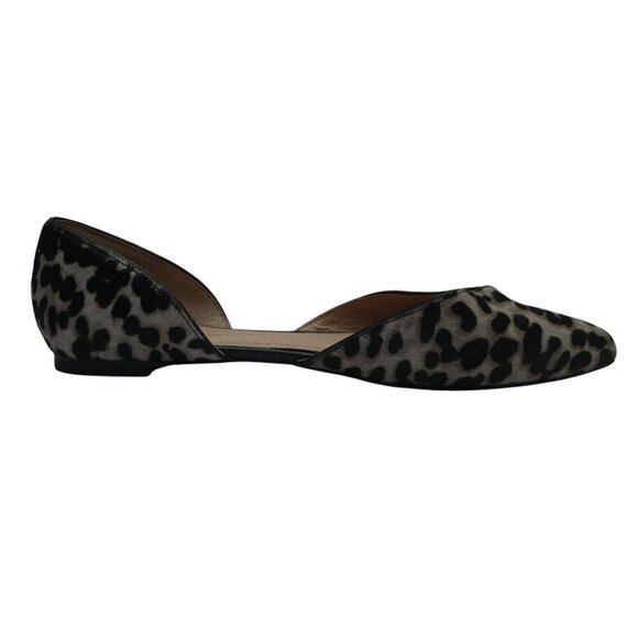 J. Jill Mirabelle Dorsays Leather Cow Hair Pointed Toe Flats Womens 7.5 - Picture 5 of 13